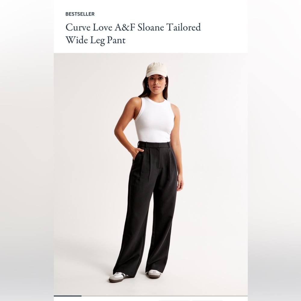 Abercrombie & Fitch Black Wide Leg Pants